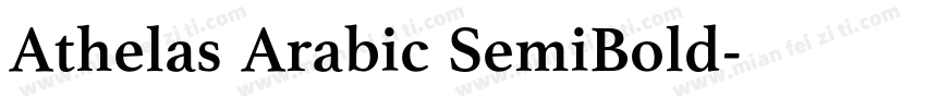 Athelas Arabic SemiBold字体转换